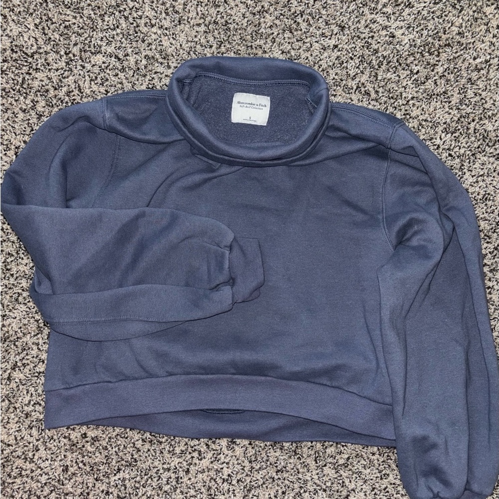 A&F Navy Blue Turtleneck Sweatshirt